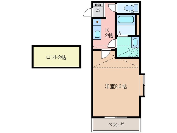 伊勢松本駅 徒歩9分 2階の物件間取画像